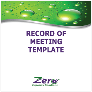 record-of-meeting-template